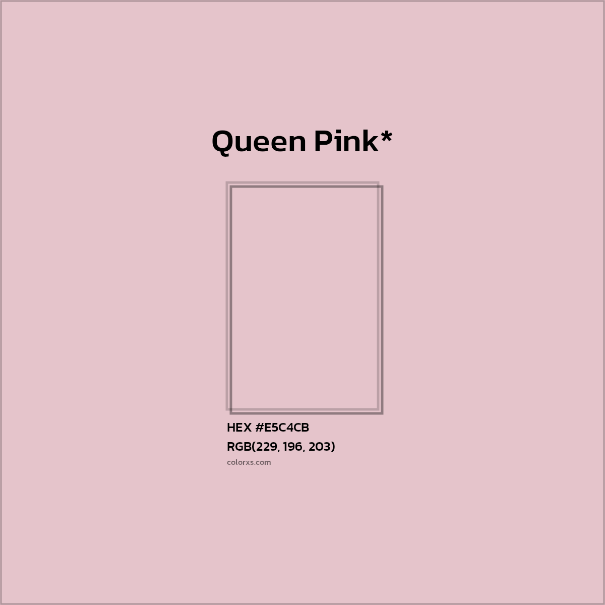 HEX #E5C4CB Color Name, Color Code, Palettes, Similar Paints, Images