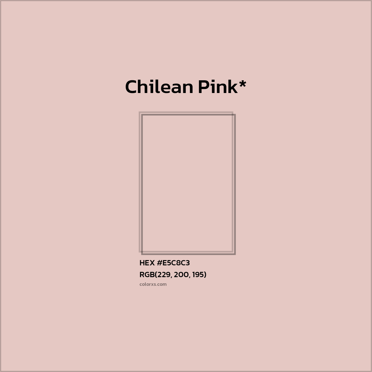 HEX #E5C8C3 Color Name, Color Code, Palettes, Similar Paints, Images
