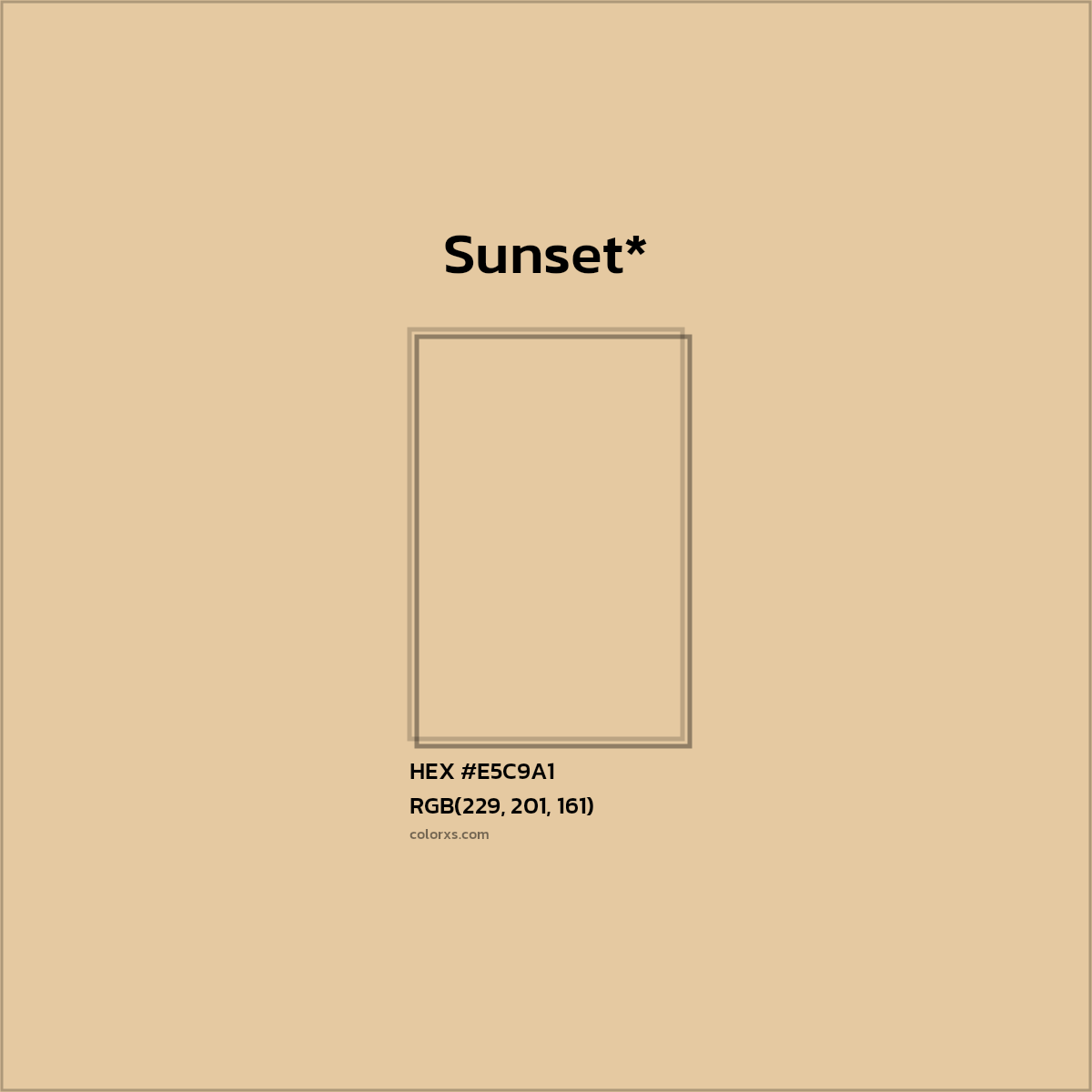 HEX #E5C9A1 Color Name, Color Code, Palettes, Similar Paints, Images