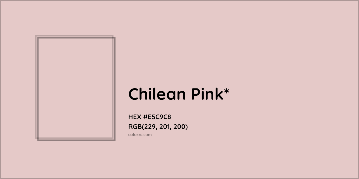 HEX #E5C9C8 Color Name, Color Code, Palettes, Similar Paints, Images