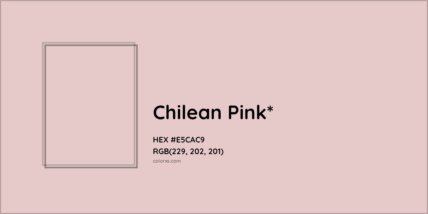 HEX #E5CAC9 Color Name, Color Code, Palettes, Similar Paints, Images