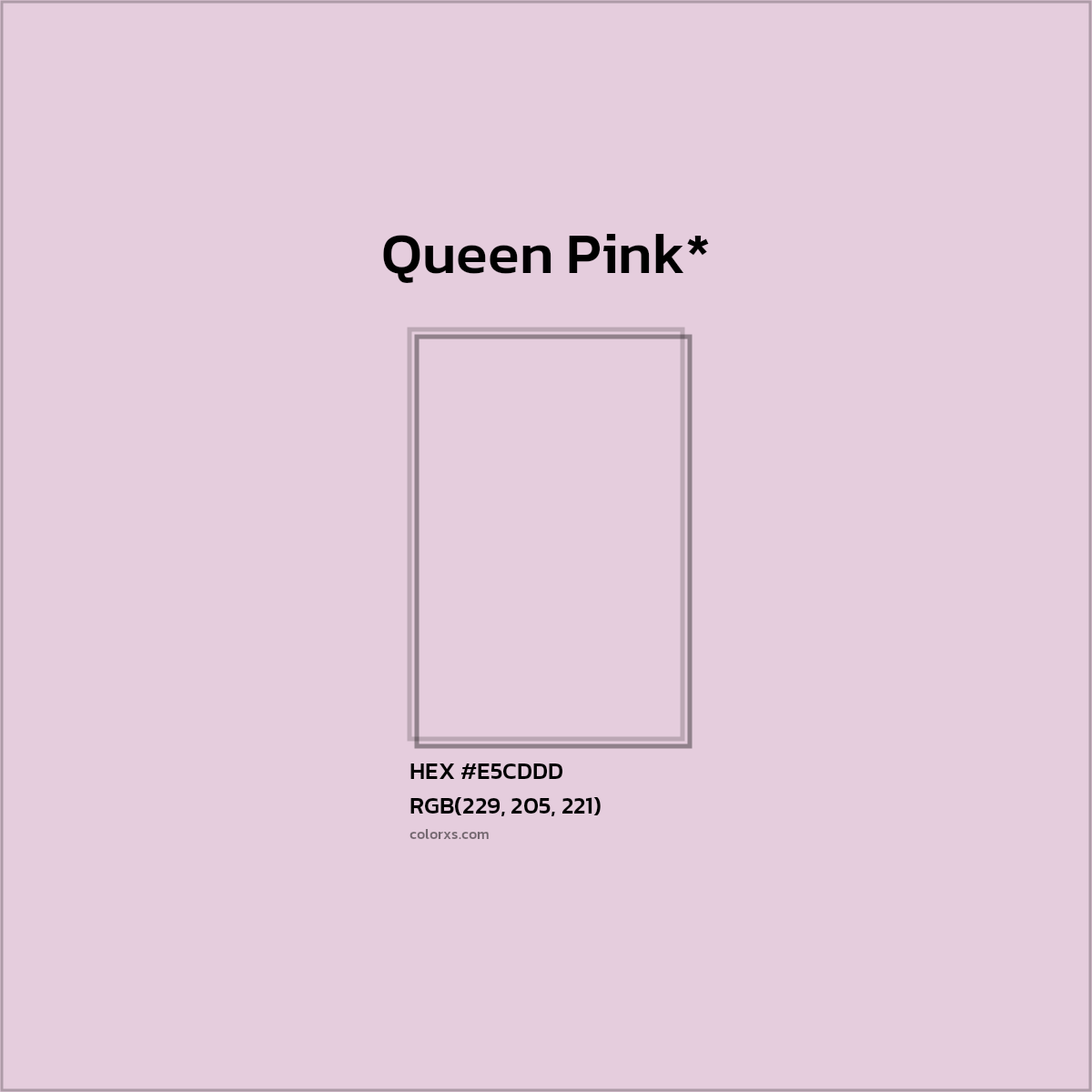 HEX #E5CDDD Color Name, Color Code, Palettes, Similar Paints, Images