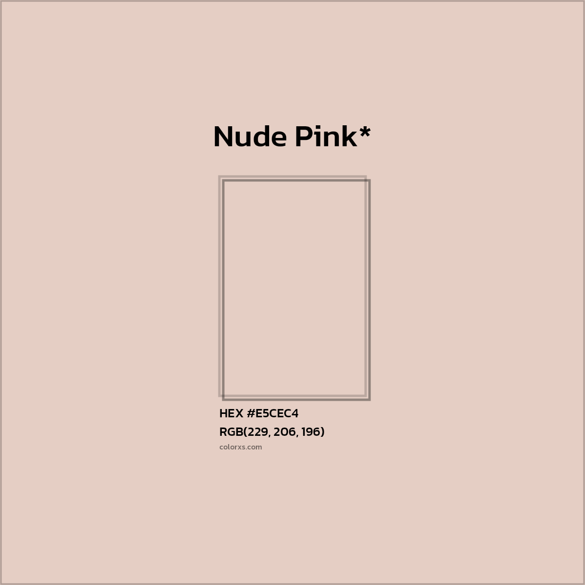 HEX #E5CEC4 Color Name, Color Code, Palettes, Similar Paints, Images