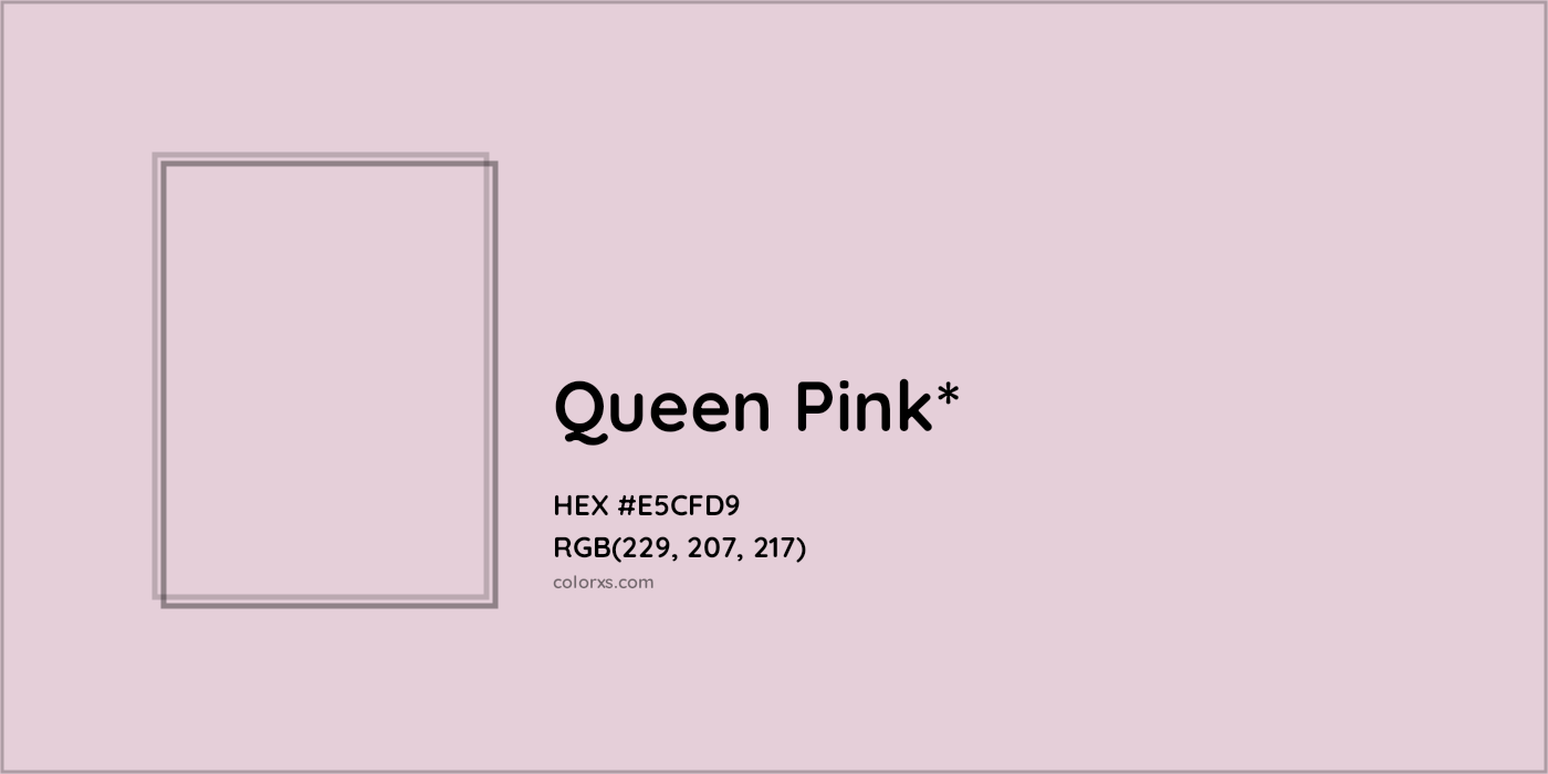 HEX #E5CFD9 Color Name, Color Code, Palettes, Similar Paints, Images