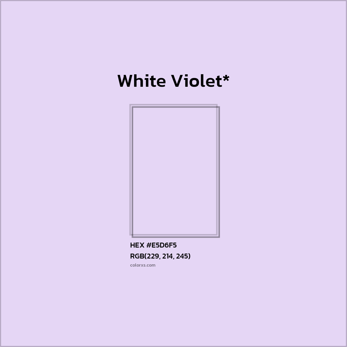 HEX #E5D6F5 Color Name, Color Code, Palettes, Similar Paints, Images
