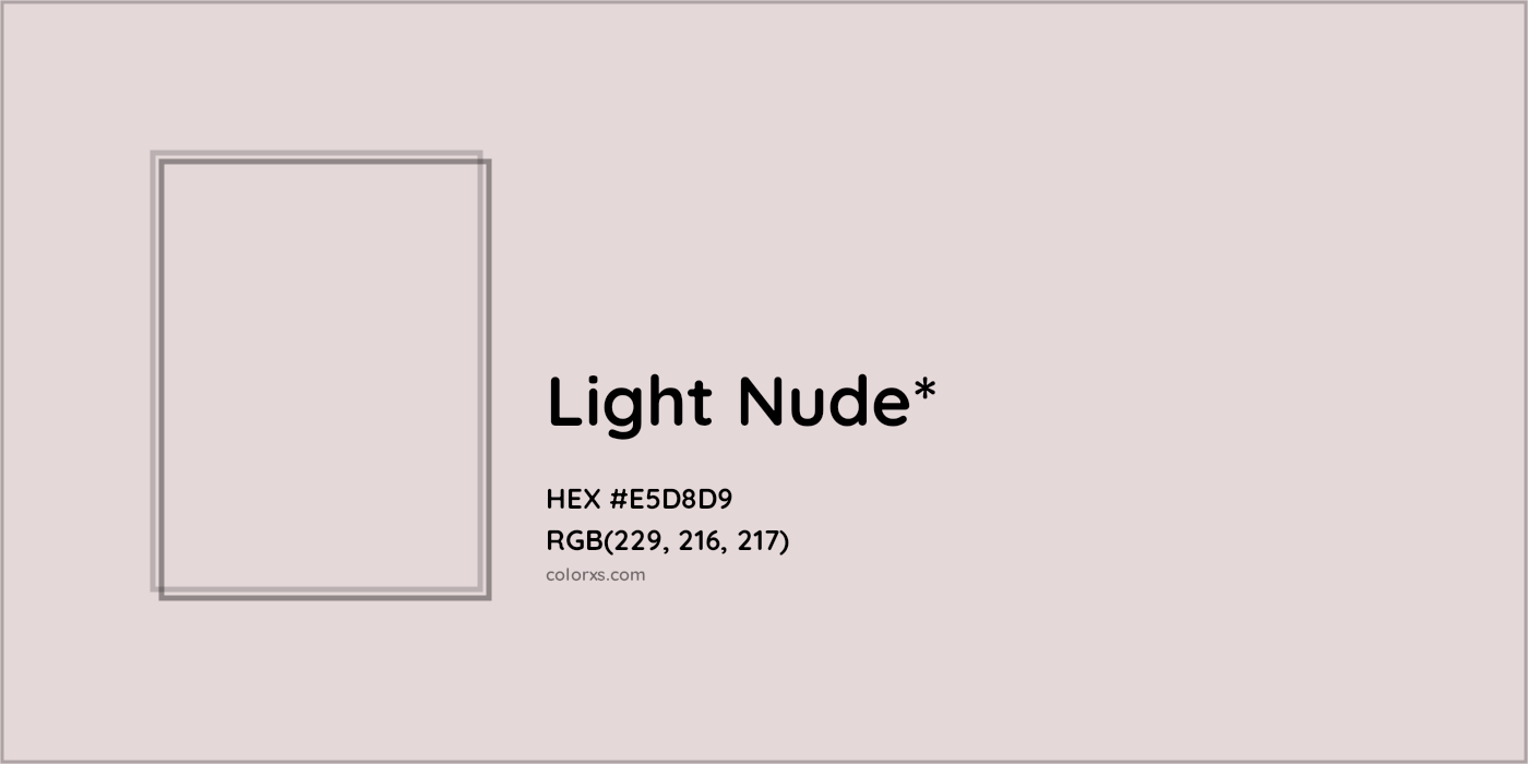 HEX #E5D8D9 Color Name, Color Code, Palettes, Similar Paints, Images