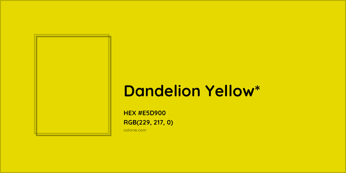 HEX #E5D900 Color Name, Color Code, Palettes, Similar Paints, Images