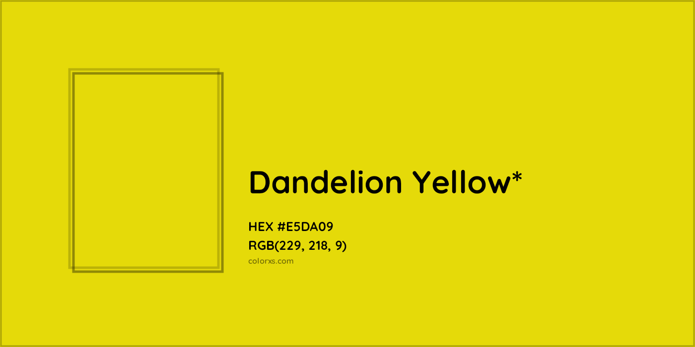 HEX #E5DA09 Color Name, Color Code, Palettes, Similar Paints, Images