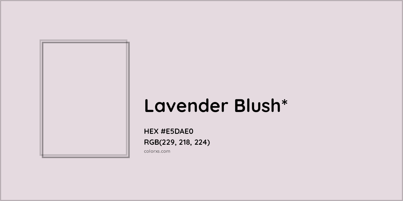 HEX #E5DAE0 Color Name, Color Code, Palettes, Similar Paints, Images