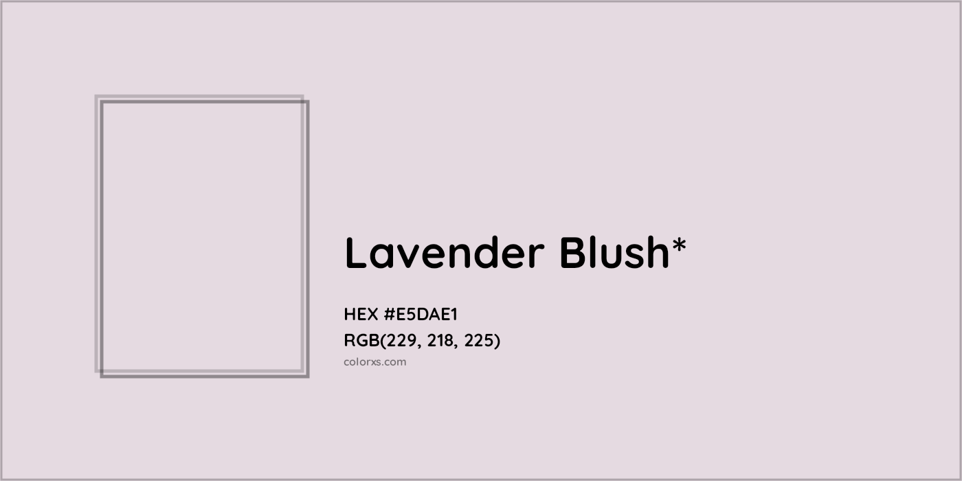 HEX #E5DAE1 Color Name, Color Code, Palettes, Similar Paints, Images