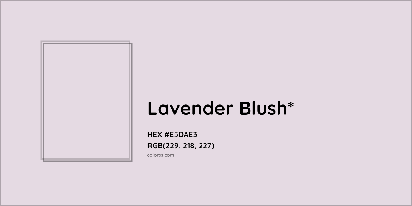 HEX #E5DAE3 Color Name, Color Code, Palettes, Similar Paints, Images