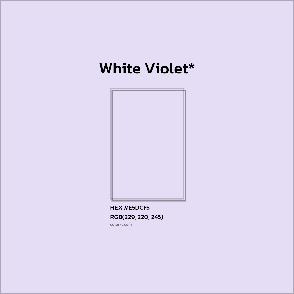HEX #E5DCF5 Color Name, Color Code, Palettes, Similar Paints, Images