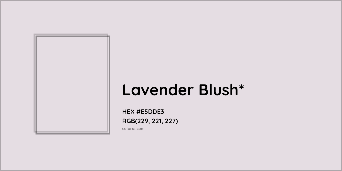 HEX #E5DDE3 Color Name, Color Code, Palettes, Similar Paints, Images