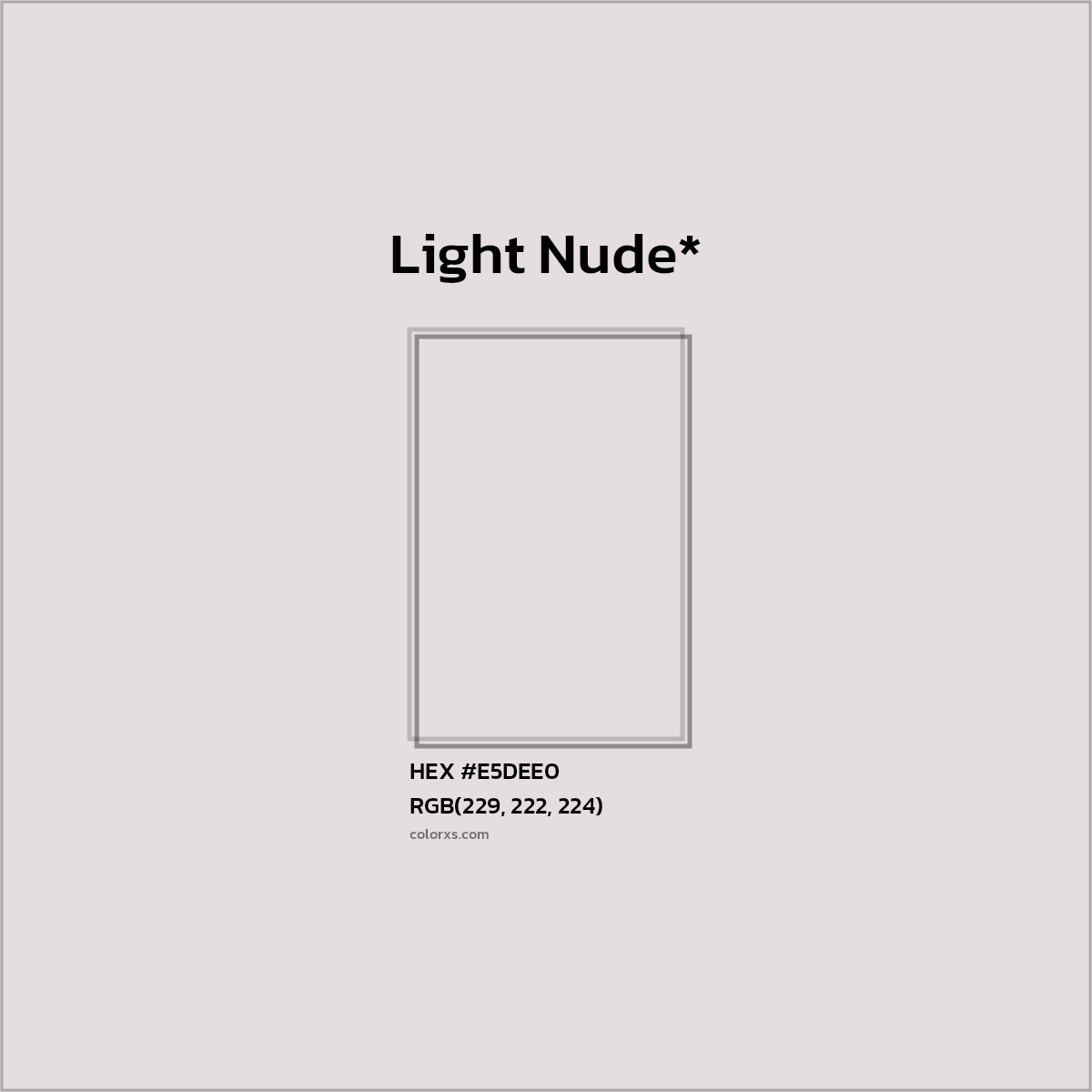 HEX #E5DEE0 Color Name, Color Code, Palettes, Similar Paints, Images