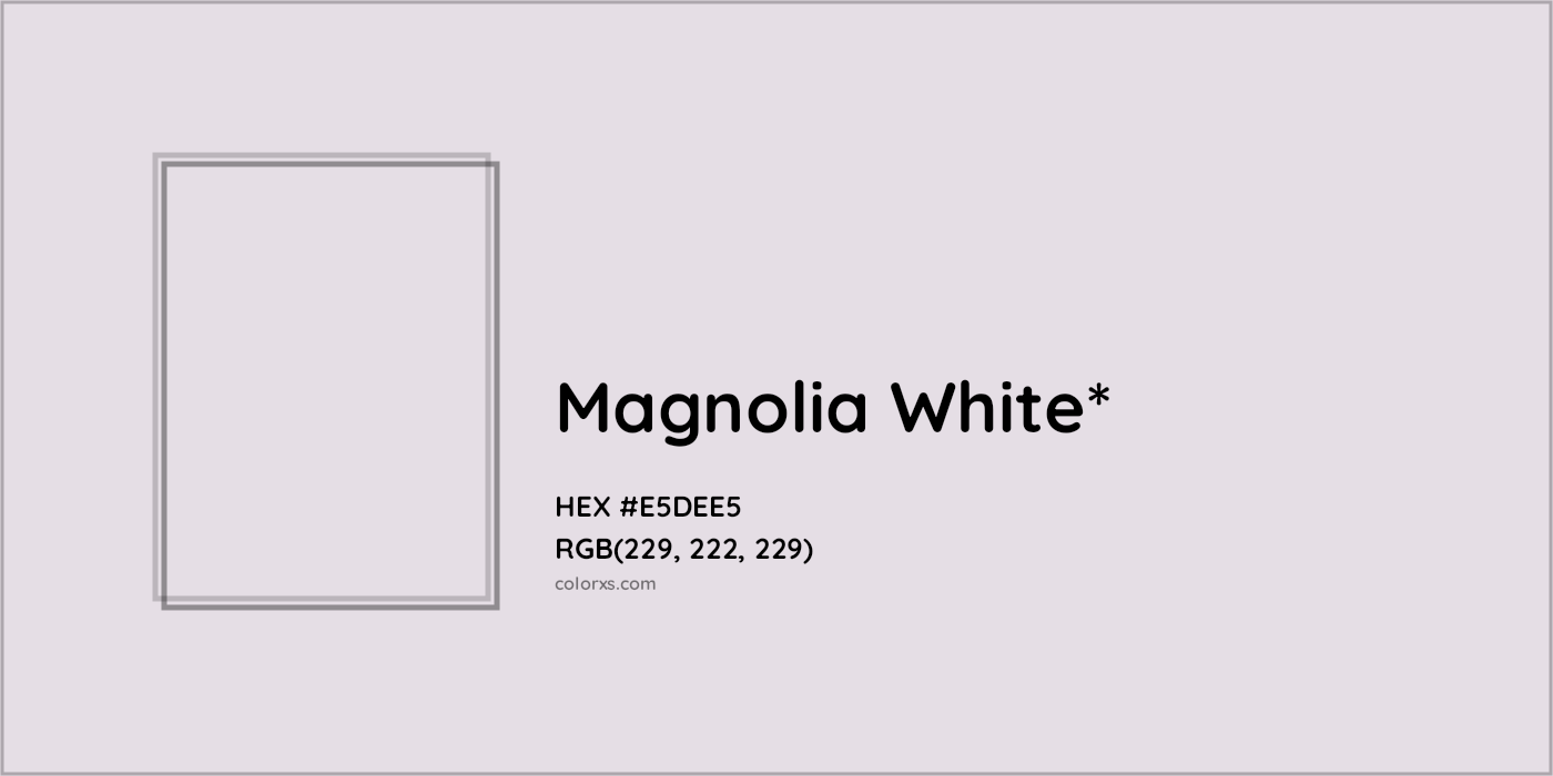 HEX #E5DEE5 Color Name, Color Code, Palettes, Similar Paints, Images