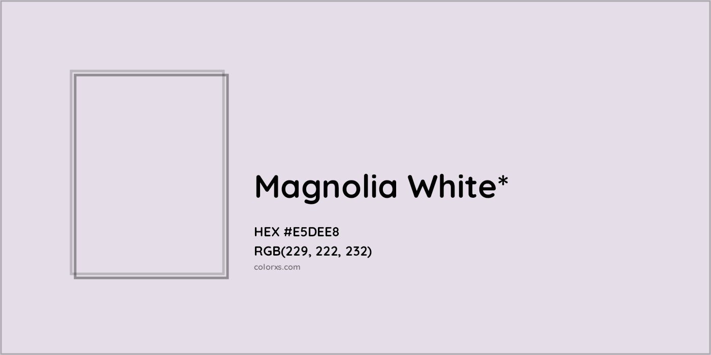 HEX #E5DEE8 Color Name, Color Code, Palettes, Similar Paints, Images