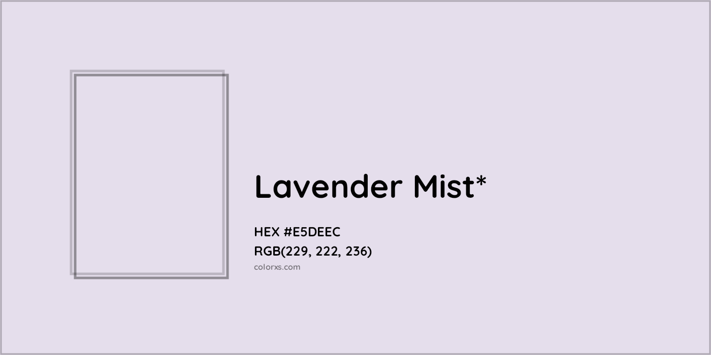 HEX #E5DEEC Color Name, Color Code, Palettes, Similar Paints, Images