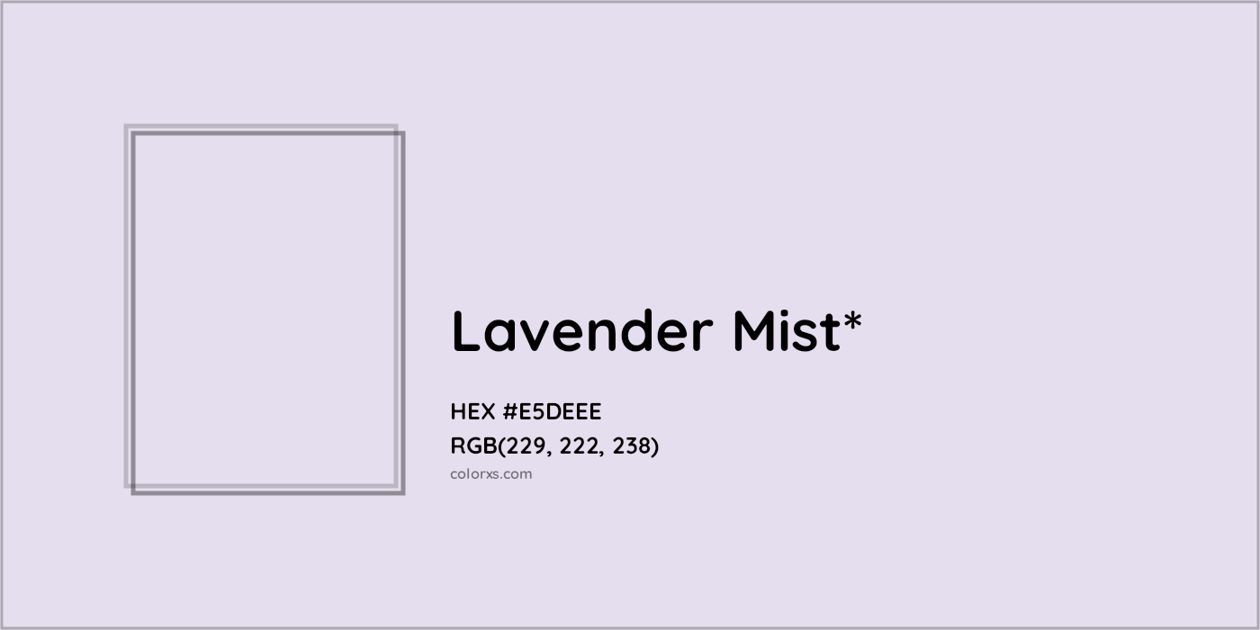 HEX #E5DEEE Color Name, Color Code, Palettes, Similar Paints, Images