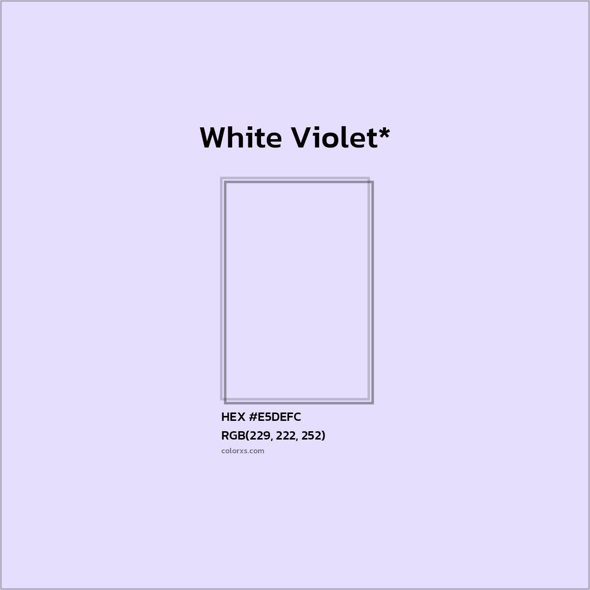 HEX #E5DEFC Color Name, Color Code, Palettes, Similar Paints, Images