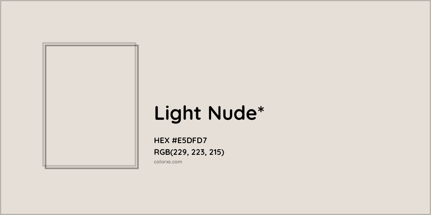 HEX #E5DFD7 Color Name, Color Code, Palettes, Similar Paints, Images