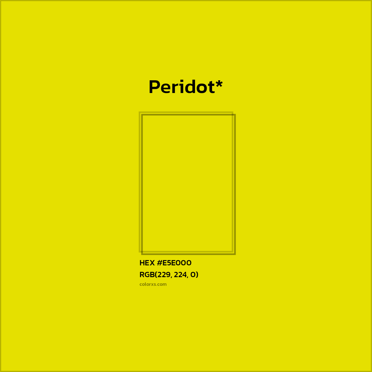 HEX #E5E000 Color Name, Color Code, Palettes, Similar Paints, Images