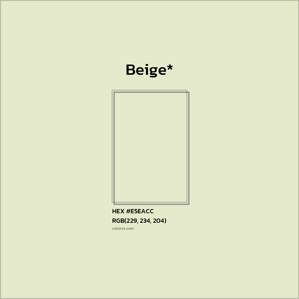 HEX #E5EACC Color Name, Color Code, Palettes, Similar Paints, Images