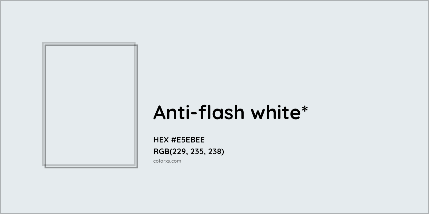 HEX #E5EBEE Color Name, Color Code, Palettes, Similar Paints, Images