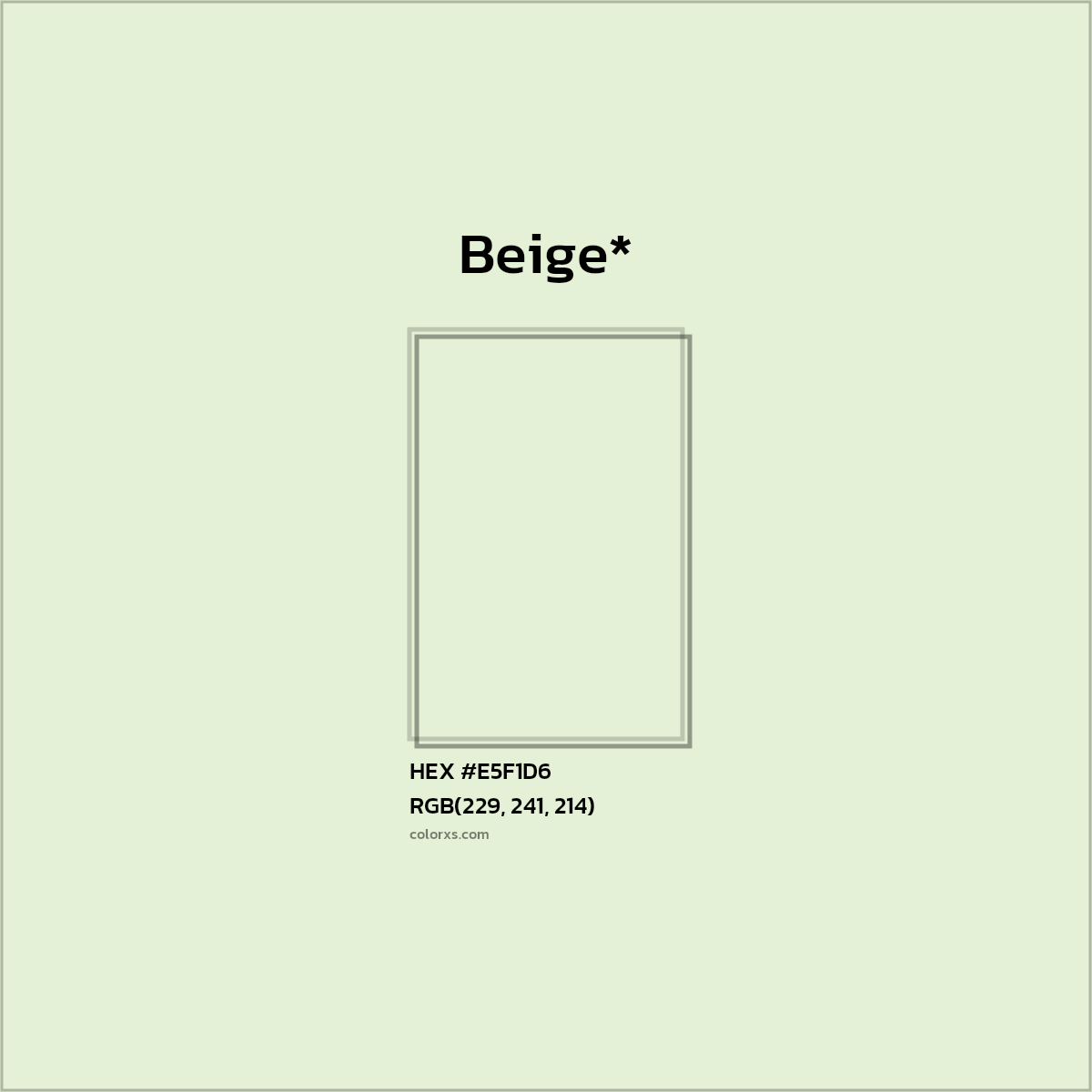 HEX #E5F1D6 Color Name, Color Code, Palettes, Similar Paints, Images