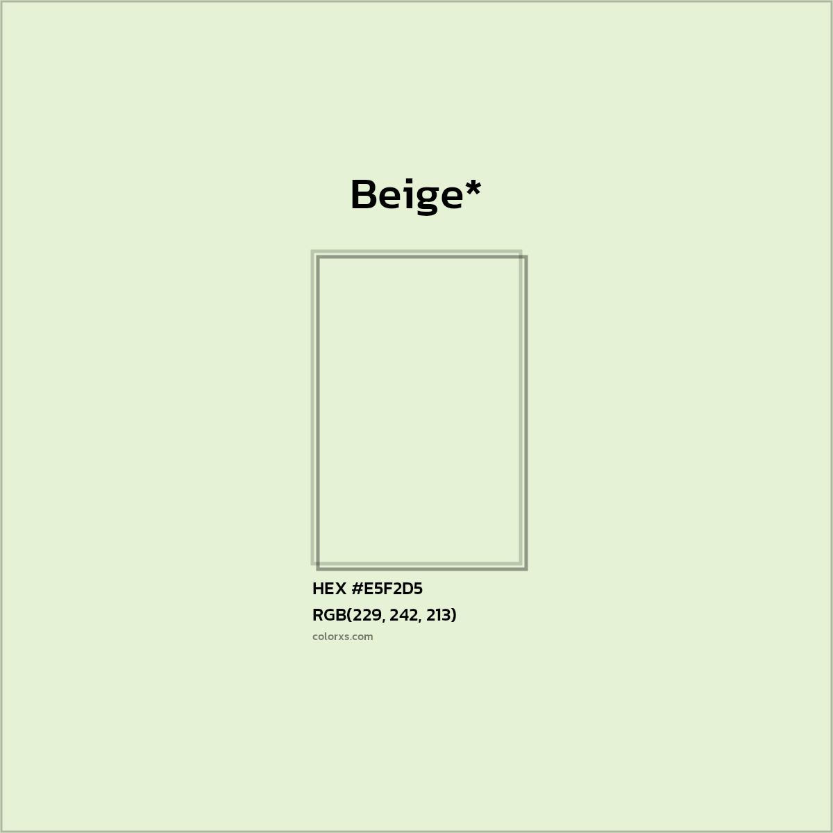 HEX #E5F2D5 Color Name, Color Code, Palettes, Similar Paints, Images