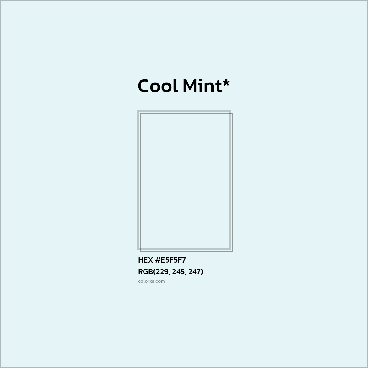 HEX #E5F5F7 Color Name, Color Code, Palettes, Similar Paints, Images