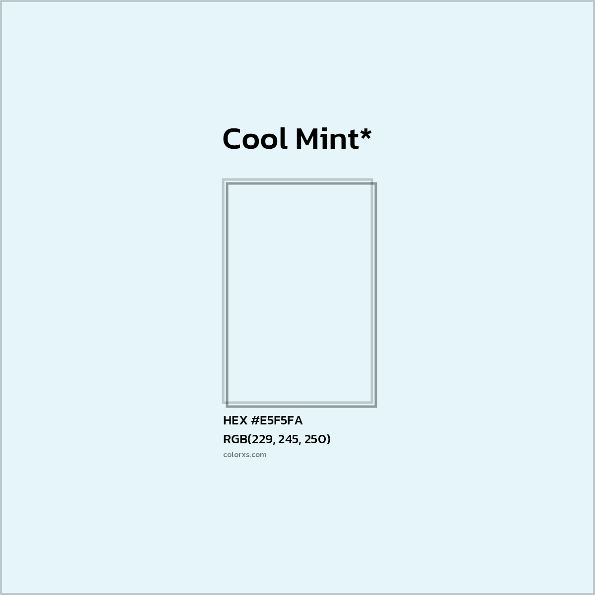 HEX #E5F5FA Color Name, Color Code, Palettes, Similar Paints, Images