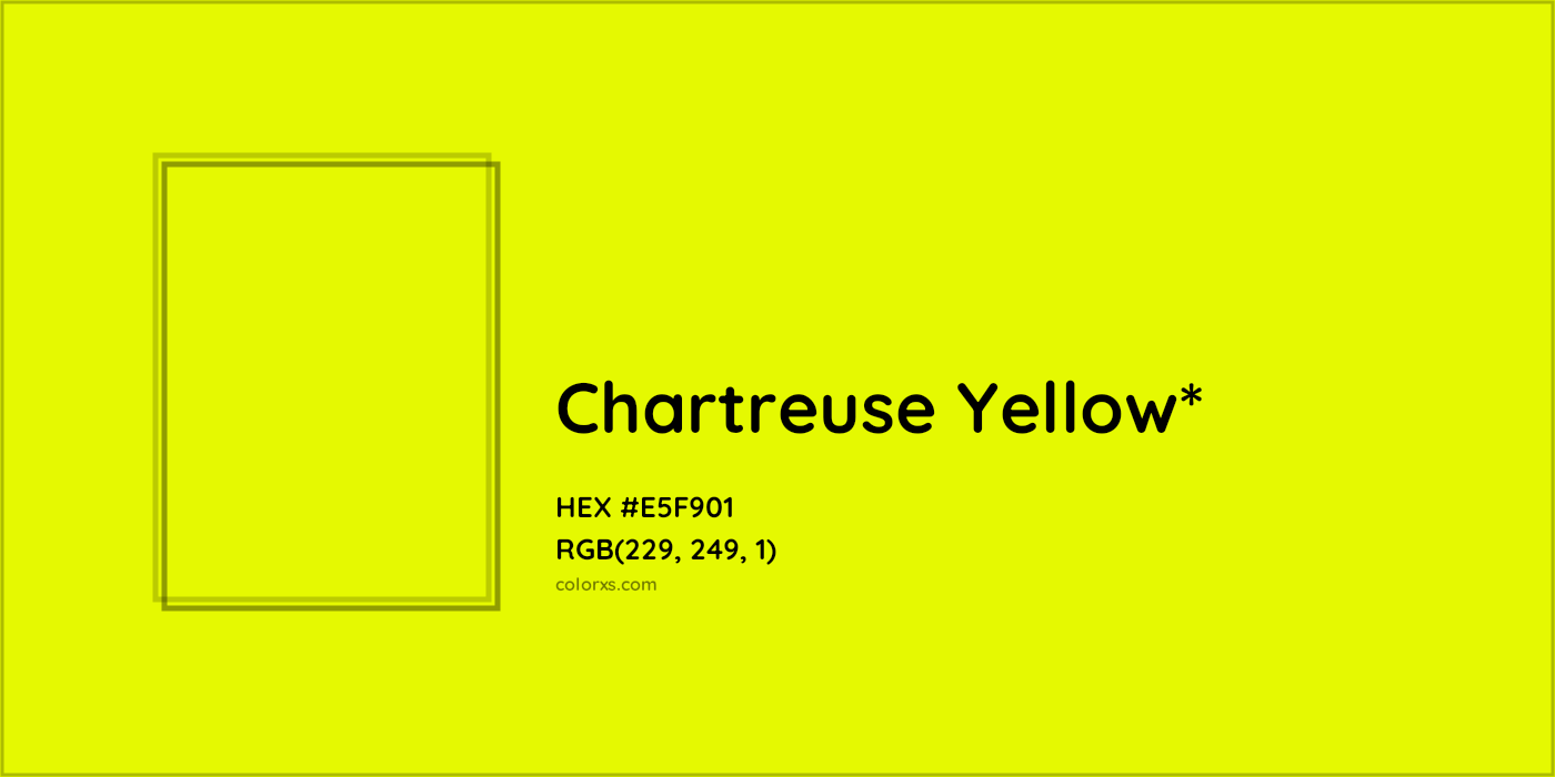 HEX #E5F901 Color Name, Color Code, Palettes, Similar Paints, Images