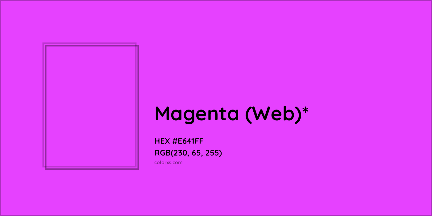 HEX #E641FF Color Name, Color Code, Palettes, Similar Paints, Images