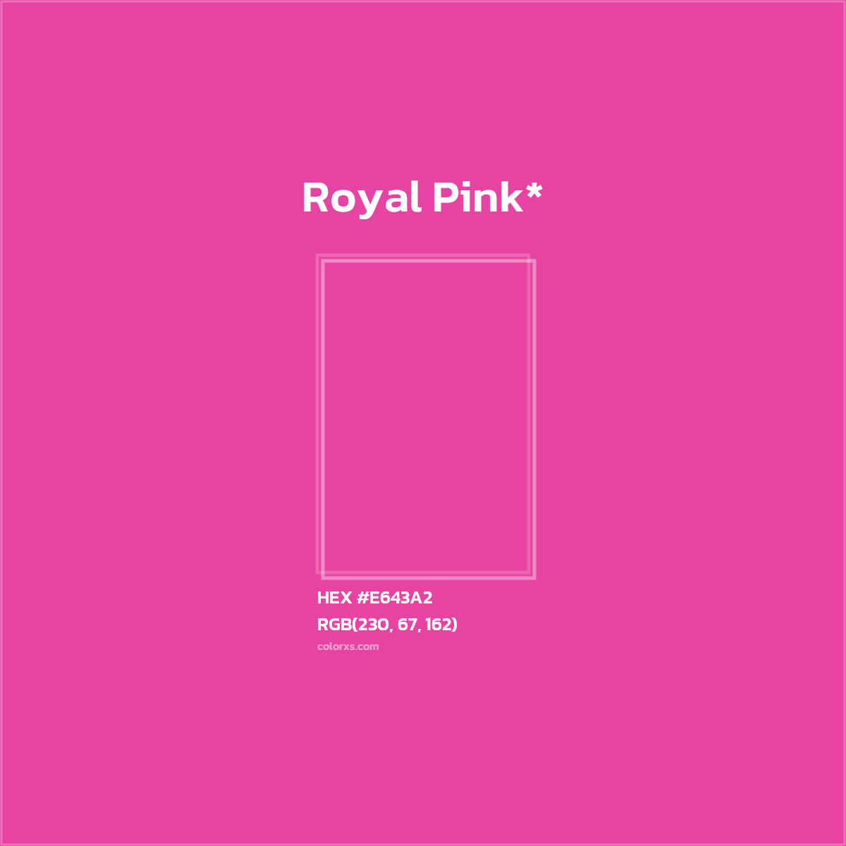 HEX #E643A2 Color Name, Color Code, Palettes, Similar Paints, Images