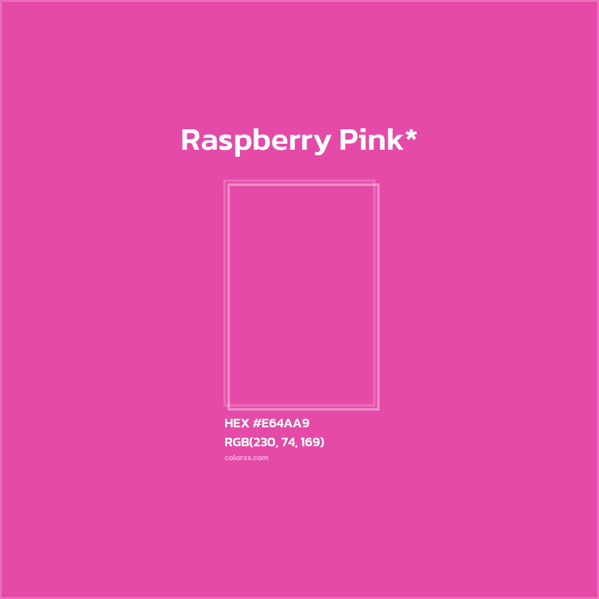 HEX #E64AA9 Color Name, Color Code, Palettes, Similar Paints, Images