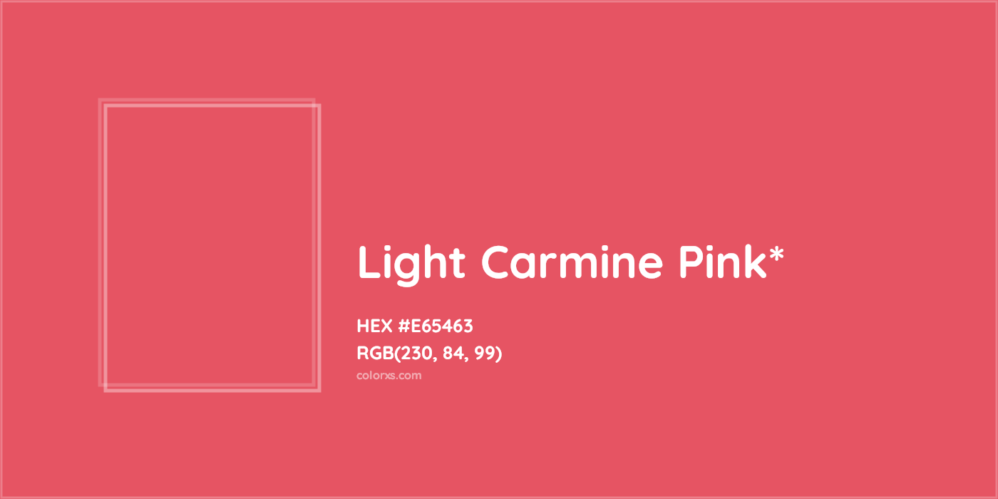 HEX #E65463 Color Name, Color Code, Palettes, Similar Paints, Images