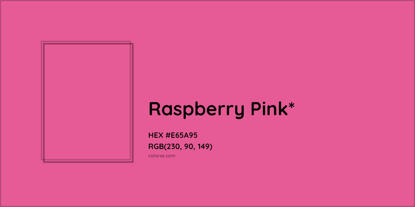 HEX #E65A95 Color Name, Color Code, Palettes, Similar Paints, Images