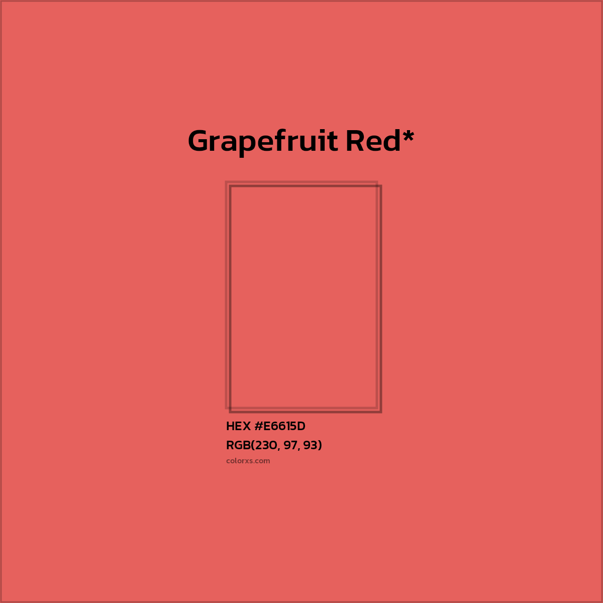 HEX #E6615D Color Name, Color Code, Palettes, Similar Paints, Images