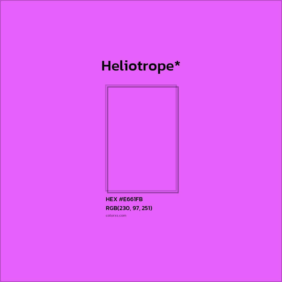 HEX #E661FB Color Name, Color Code, Palettes, Similar Paints, Images