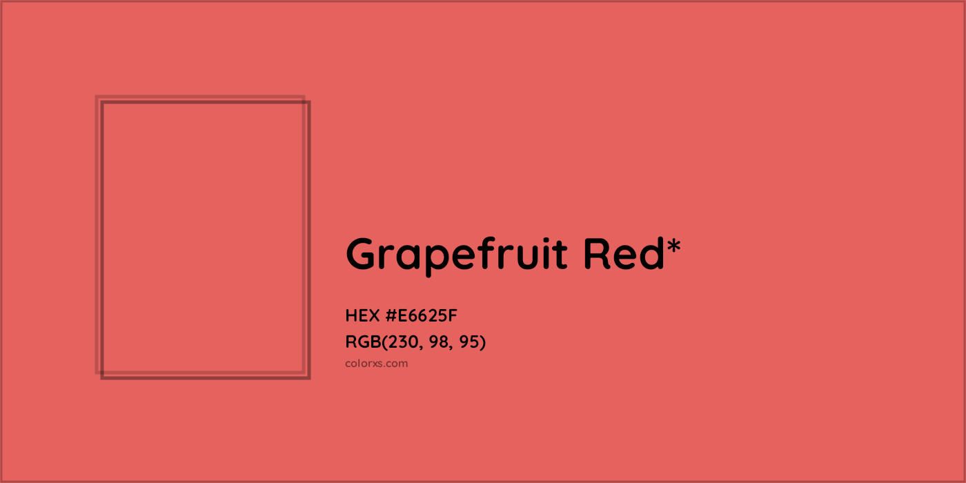 HEX #E6625F Color Name, Color Code, Palettes, Similar Paints, Images