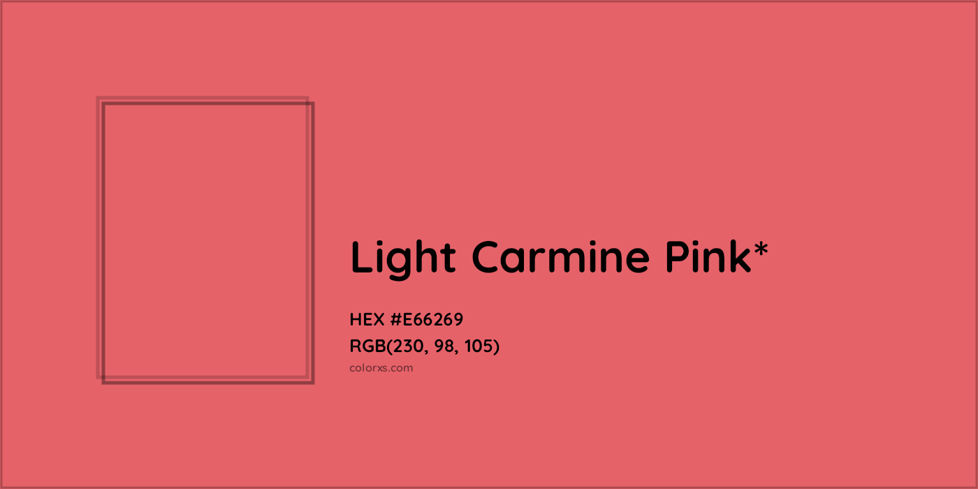 HEX #E66269 Color Name, Color Code, Palettes, Similar Paints, Images