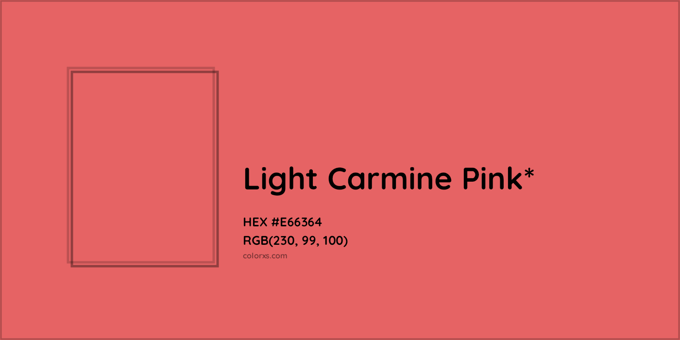 HEX #E66364 Color Name, Color Code, Palettes, Similar Paints, Images