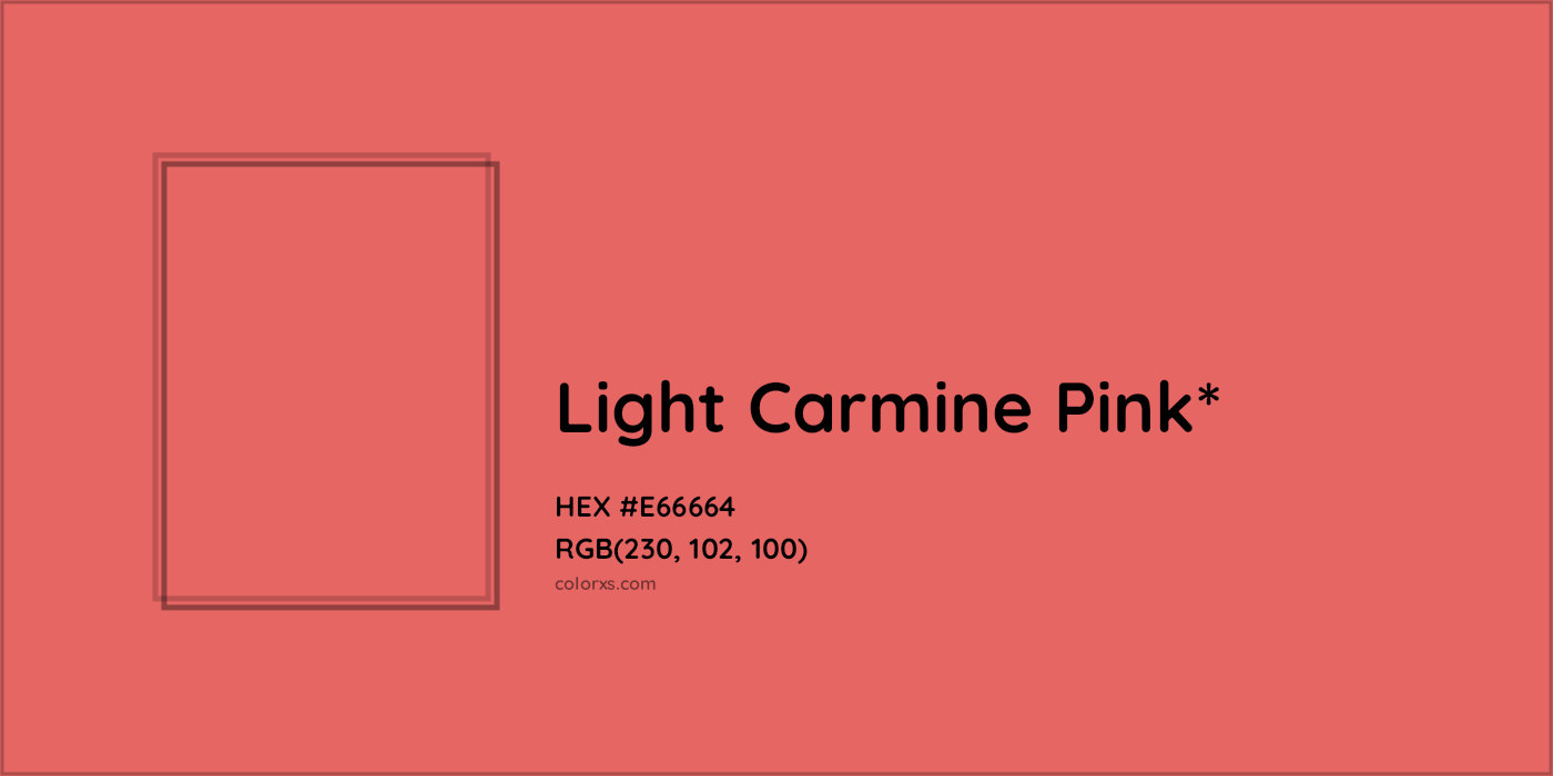 HEX #E66664 Color Name, Color Code, Palettes, Similar Paints, Images
