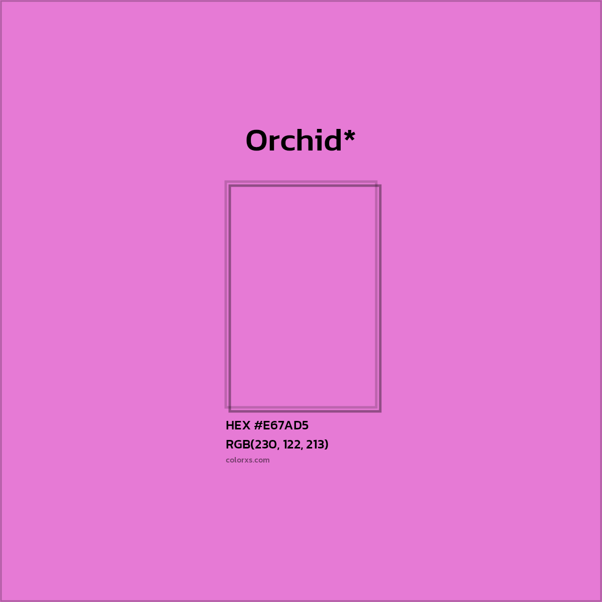 HEX #E67AD5 Color Name, Color Code, Palettes, Similar Paints, Images