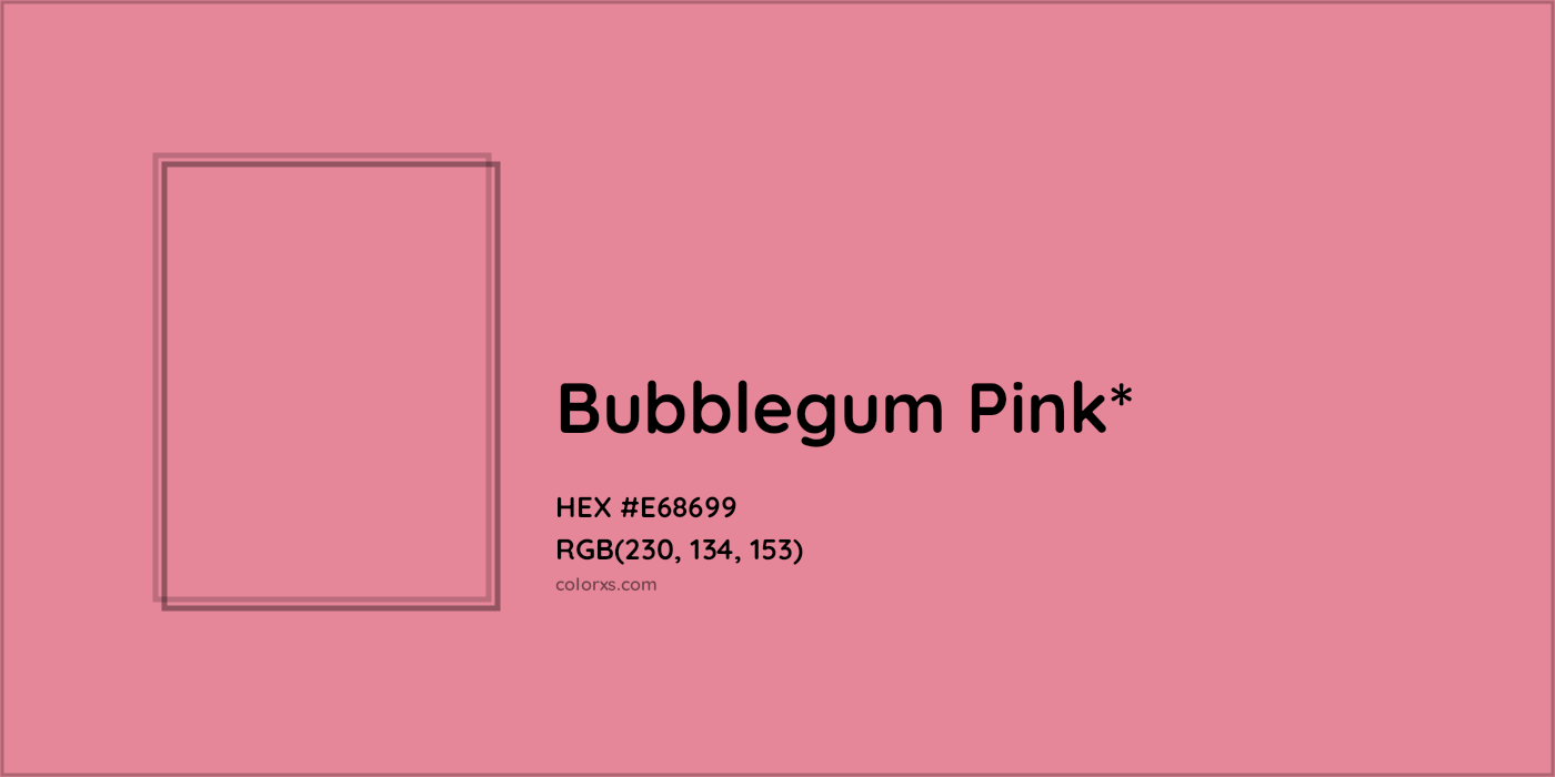 HEX #E68699 Color Name, Color Code, Palettes, Similar Paints, Images
