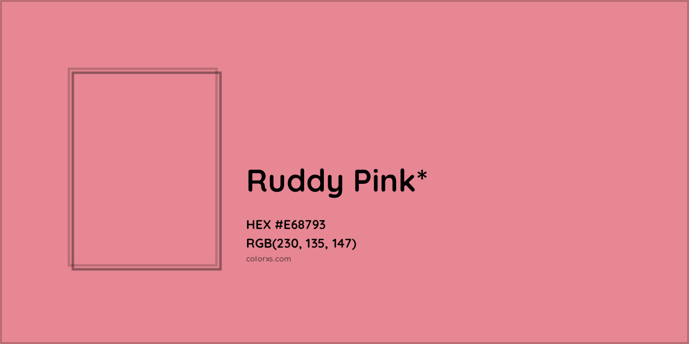 HEX #E68793 Color Name, Color Code, Palettes, Similar Paints, Images