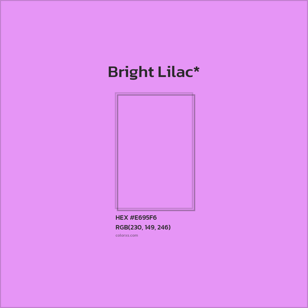 HEX #E695F6 Color Name, Color Code, Palettes, Similar Paints, Images