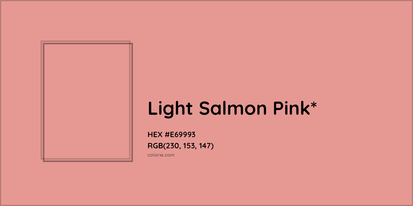 HEX #E69993 Color Name, Color Code, Palettes, Similar Paints, Images