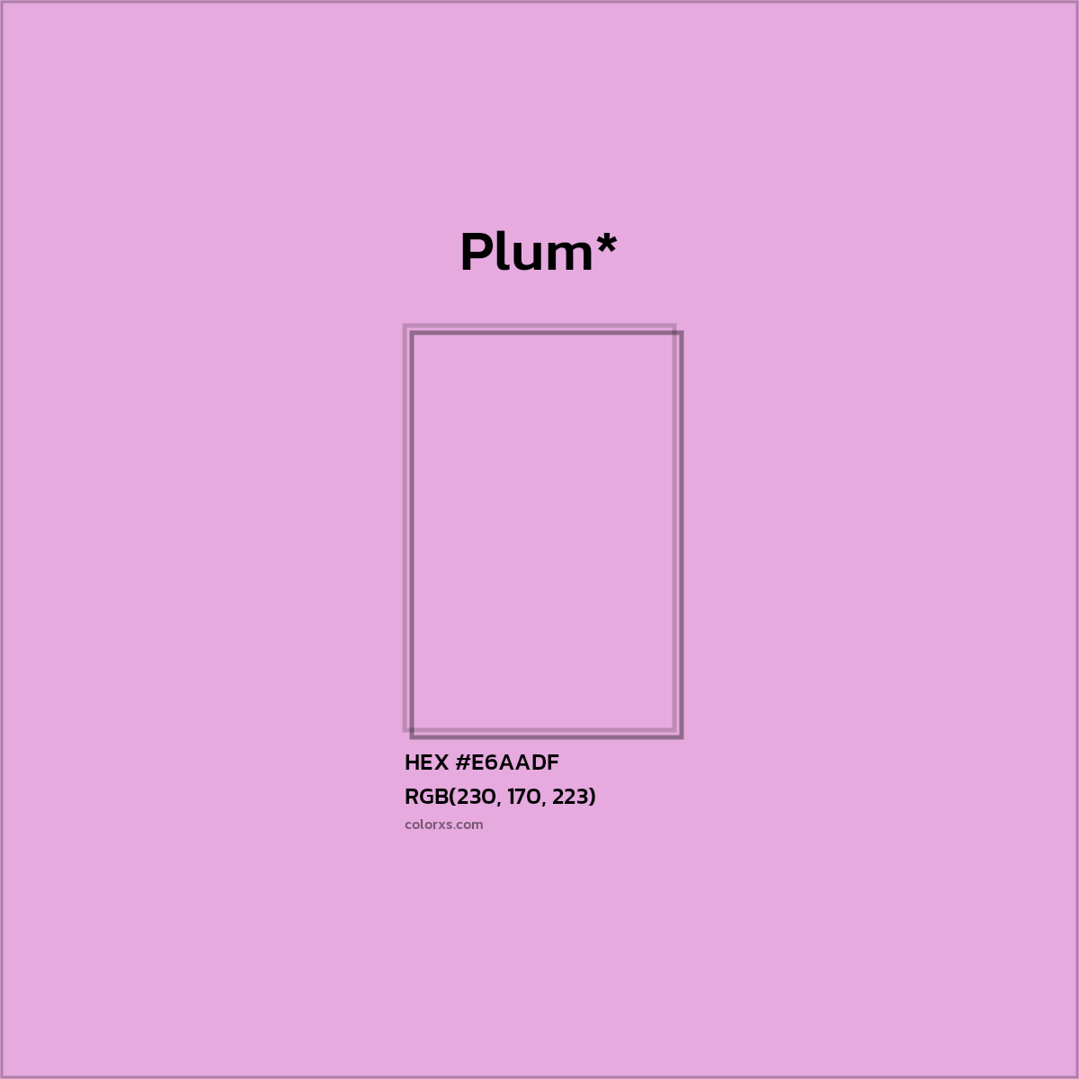 HEX #E6AADF Color Name, Color Code, Palettes, Similar Paints, Images