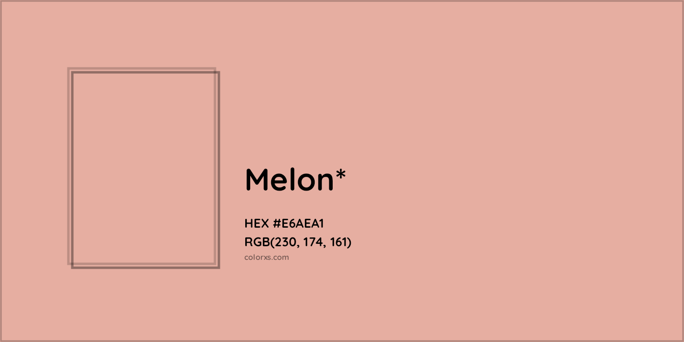 HEX #E6AEA1 Color Name, Color Code, Palettes, Similar Paints, Images